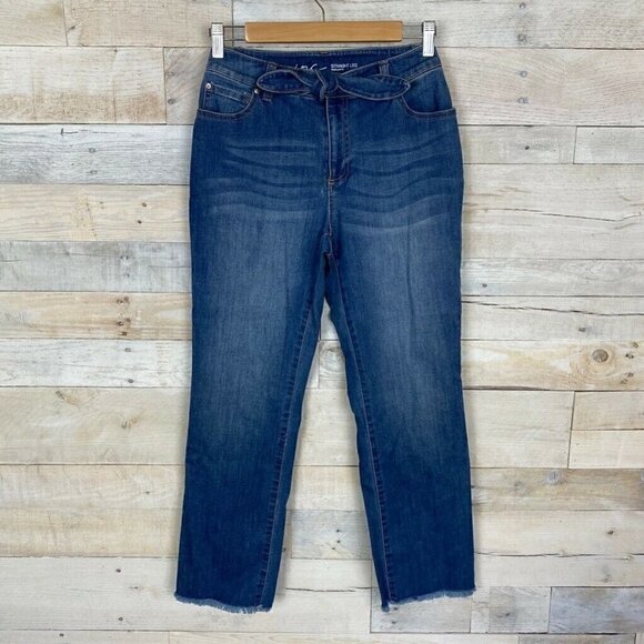 INC Womens Straight Leg Jeans Blue Regular Fit 0 - Picture 1 of 7